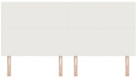 Cabeceira LED vidaXL Creme 100 cm em Tecido Corduroy