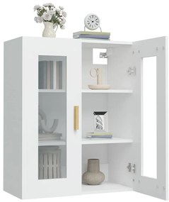 Armário de parede suspenso 69,5x34x90 cm branco