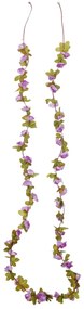 Grinaldas de flores de Natal 6 pcs 250 cm roxo claro