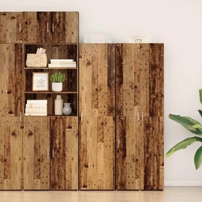 vidaXL Highboard Madeira Velha 45x42.5x185 cm MDF