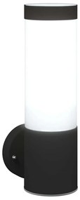 Luzes de Parede Externas vidaXL 2 pcs Aço Inoxidável Preto IP44
