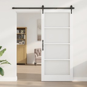 vidaXL Porta Interior com Vidro "ORKDAL" Branca 93x211x4 cm
