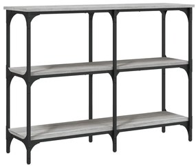 Mesa consola 100x29x75 cm derivados de madeira cinzento sonoma