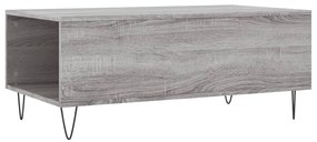 Mesa de centro 90x50x36,5 cm derivados madeira cinzento sonoma