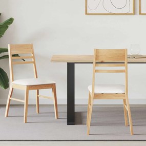 vidaXL Cadeiras de Jantar 2 pcs Natural 43 x 54 x 89 cm