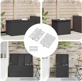 vidaXL Dobradiça 2 pcs Prateado 50 x 38 x 1,3 mm Aço