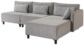 Sofá-Cama de Canto Matris – Cinzento – 285 x 90 x 192 cm