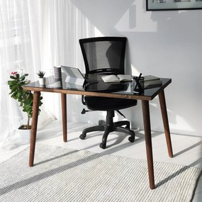 Secretária de Estudo Cozy – Cor Nogueira – 110x73x60 cm