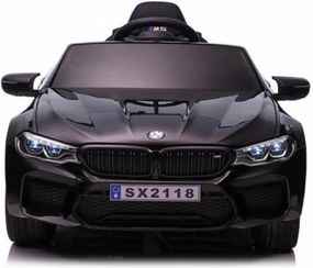 Carro elétrico para crianças até aos 5 anos BMW M5, 24V, Pneus Borracha, Bateria lítio, Controle remoto Preto