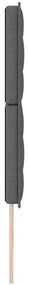 Cabeceira Design Linhas Cinza Escuro 180 cm Tecido