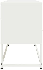 Móvel de TV 100,5x39x60,5 cm aço branco