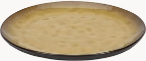 Pratos de pequeno-almoço em grés com vidrado reativo Pure, conjunto de 4