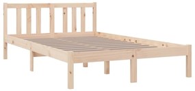 Estrutura de cama sem colchão 120x200 cm madeira maciça