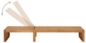 Espreguiçadeira em madeira de acácia maciça