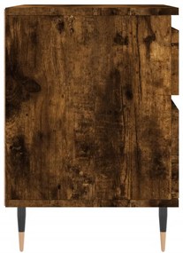 Mesa de cabeceira 40x35x50 cm derivados madeira carvalho fumado