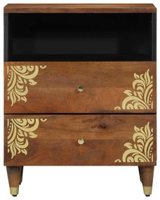 Criado-mudo 50x33x60 cm Madeira Sólida de Manga