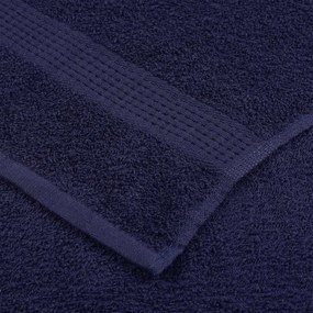 Toalhas hóspedes 2 pcs azul marinho 30x50cm 360gsm 100% algodão