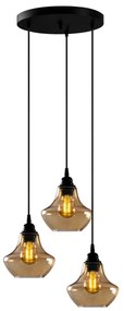 Candeeiro de Teto Gold – Dourado e Preto – 39 x 39 cm
