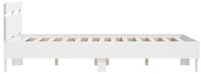Estrutura cama c/ cabeceira 120x200 cm derivados madeira branco