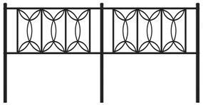 Cabeceira de cama 180 cm metal preto