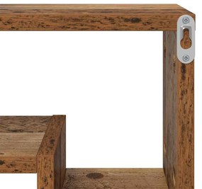 Prateleira de Parede Madeira Antiga 82 x 15 x 51 cm