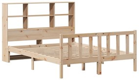 Cama com estante sem colchão 120x200 cm pinho maciço