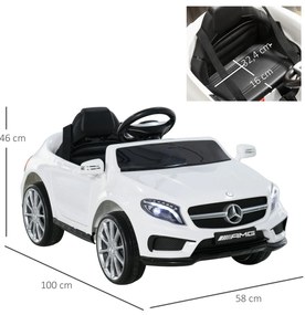 Carro Eléctrico Mercedes Benz GLA para Crianças acima de 3 Anos com Co
