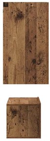 Conjunto de móvel de TV 3 pcs Madeira antiga 60 x 30 x 30 cm