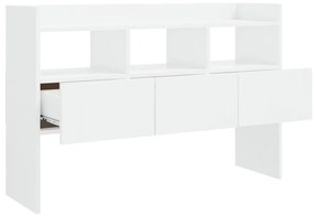 Aparador 105x30x70 cm derivados de madeira branco brilhante
