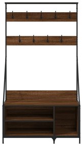 Conjunto de Entrada - Bengaleiro c/ arrumação calçado 100x41x184 cm ca