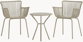 Conjunto de jantar bistrô para jardim Sifnos, conjunto de 3