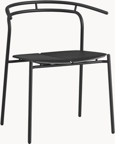 Cadeira de jantar para jardim em metal com braços Novo