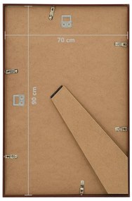 Molduras para parede ou mesa 5 pcs 70x90 cm MDF cor bronze