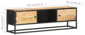 Móvel de TV c/ porta esculpida 130x30x40 cm mangueira áspera