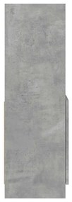 Armário alto 92x33x100 cm derivados de madeira cinzento cimento