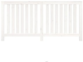 Cobertura de radiador 169x19x84 cm pinho maciço branca