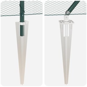 Cerca Hexagonal vidaXL Verde 1,6x50 m Aço