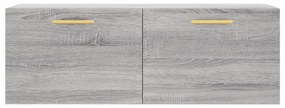Armário parede 100x36,5x35 cm derivados de madeira cinza sonoma