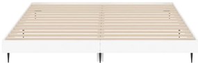 Estrutura de cama 150x200 cm derivados de madeira branco