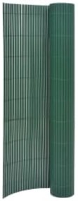vidaXL Cerca de jardim dupla face 110x400 cm verde
