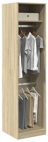 vidaXL Roupeiro 50x50x200 cm contraplacado carvalho sonoma