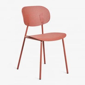 Cadeira De Jantar Em Polipropileno E Ferro Tupah Terracota - Sklum