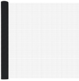 Conjunto de Poste de Cerca Conjunto de 2 Cinza Aço 25 x 1,5 m