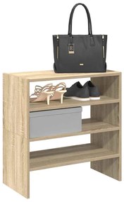 vidaXL Sapateiras 2 pcs empilháveis 60x30x30,5 cm carvalho sonoma