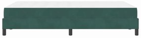 Cama box spring com colchão Verde Escuro 120 x 200 cm Veludo