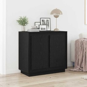 Buffet vidaXL Preto Carvalho 80x34x75 cm Madeira Engenharia
