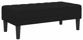 Banco Preto 113x57x39 cm Veludo
