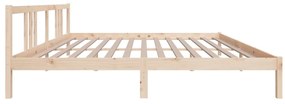 Estrutura de cama sem colchão 200x200 cm madeira maciça