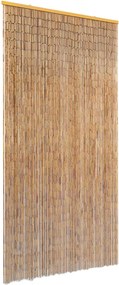 vidaXL Cortina de porta anti-insetos em bambu 90x220 cm