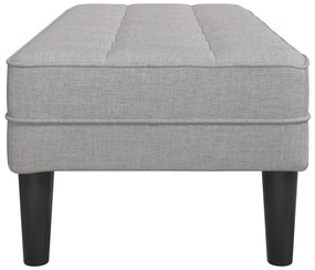 Banco vidaXL Cinza Nuvem 113x57x39 cm Tecido